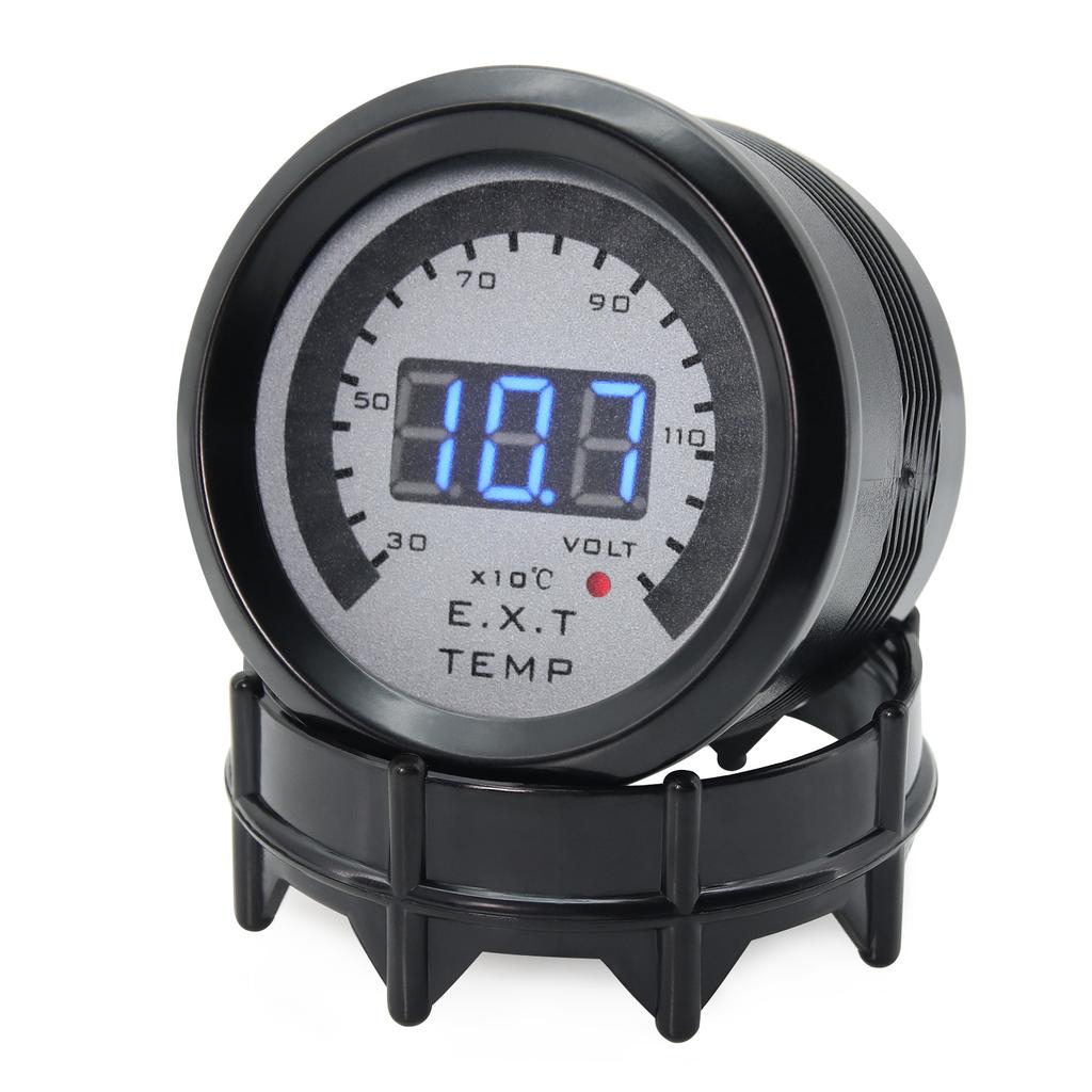 52MM Digital LED EXT Exhaust Gas Temp Gauge + Voltmeter Voltage Air Fuel Auto Car Styling EGT Temperature Gauge Car Meter