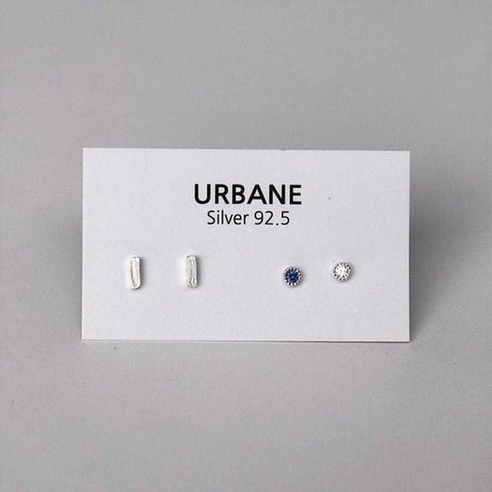 (Silver925) Set Earring_9 Silver Accessory Jewelry Simple and Gorgeous Gift