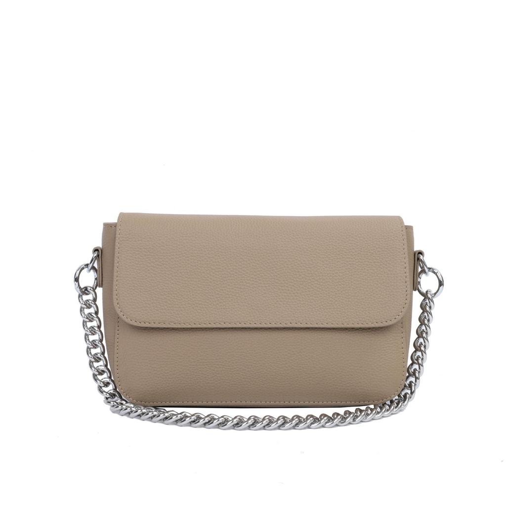 Korean Style Cowhide Chain Shoulder Bag - Elegant Summer Fashion for Women