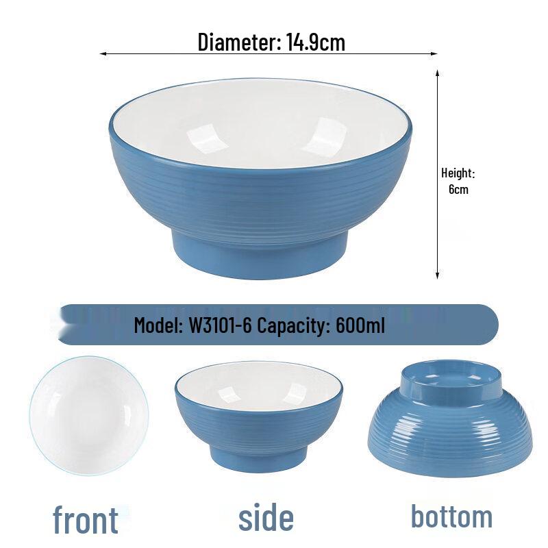 Dual-Tone Melamine Multi-Purpose Bowl