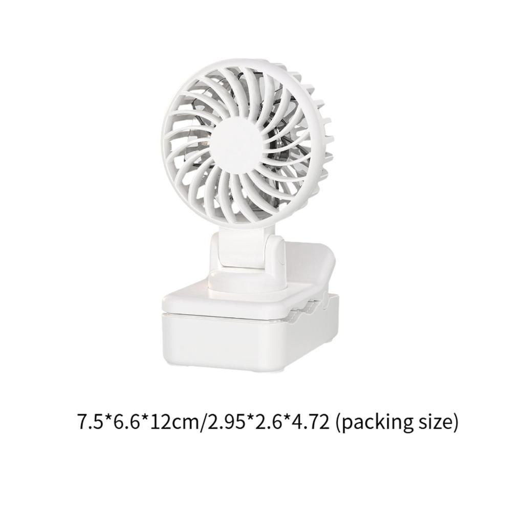 Portable Clip on Fan Mini Personal Desk Fan 3 Speeds Adjustable Strong Wind Small for Office Climbing Dorm Bedroom Hiking