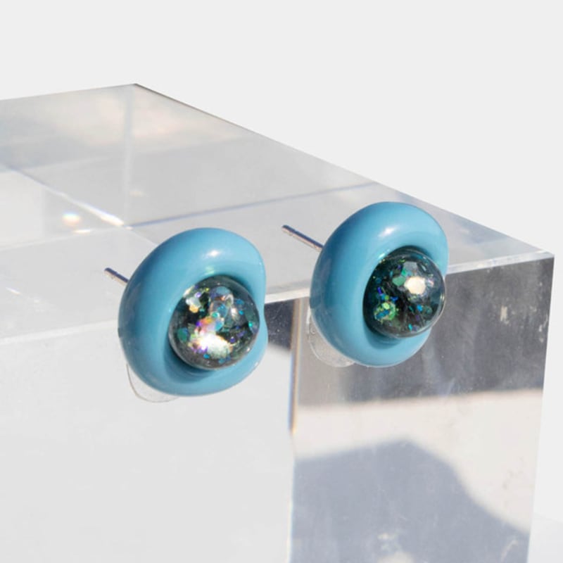 luvinball Pebble Snowball Earrings