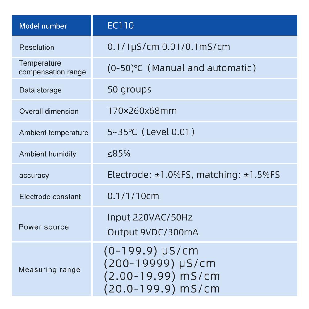 DDS-11C Desktop EC Meter Electrical Conductivity Monitor Industrial Water Treatment Conductivity Tester Water Quality Analyzer