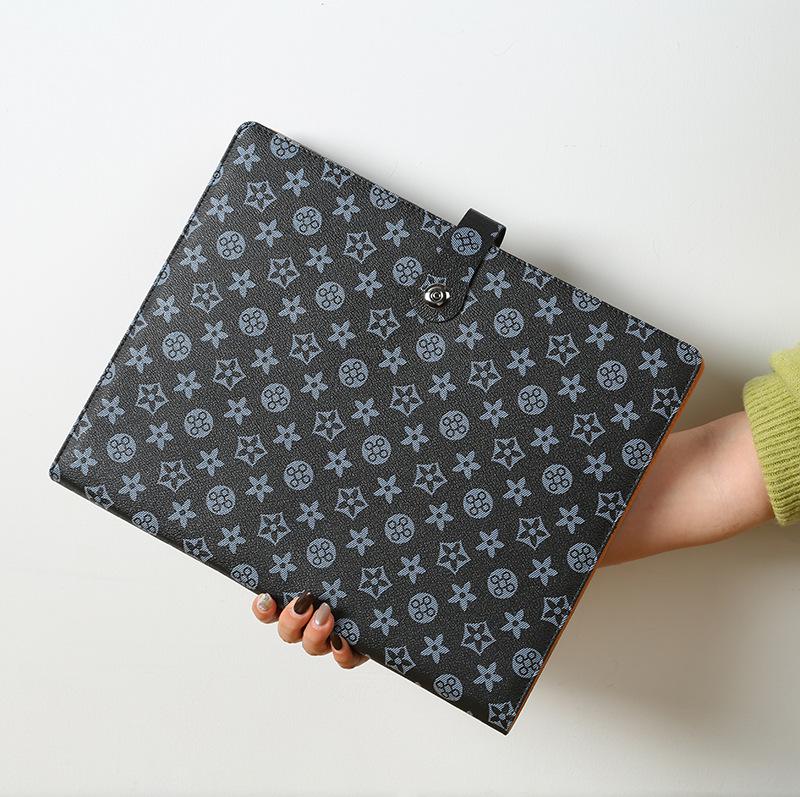 A4 Leather Family Document Organizer: Large Capacity for Birth Certificates, Tickets, Passports, and more.