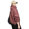 Women's Jacket Thin Large Zipper Hooded Jacket Casual Loose Jacket