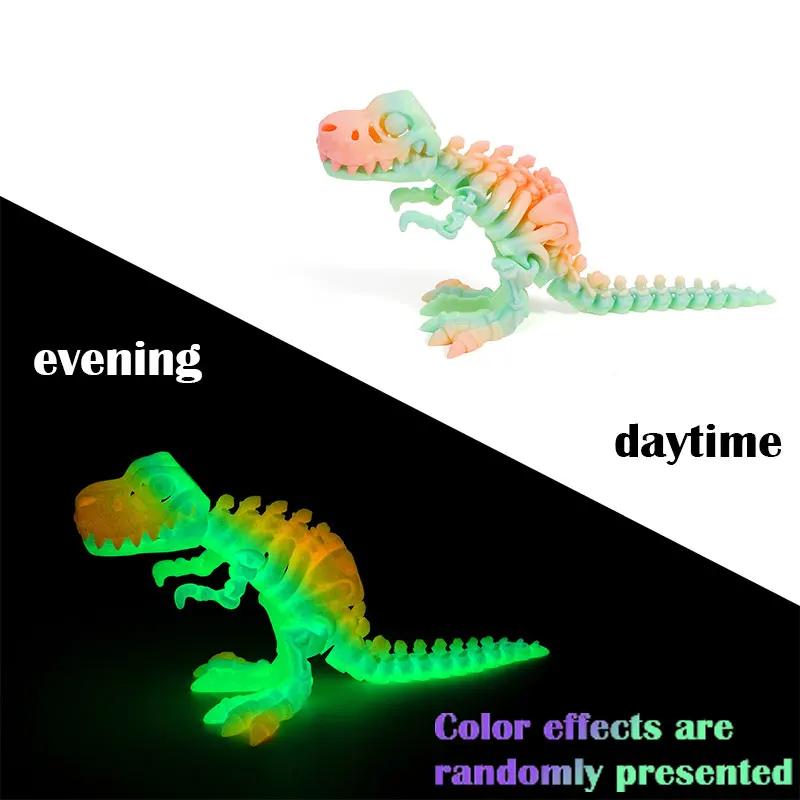 3D Printed Dragon Dinosaur Model Joints Can Move Freely Desktop Craft Ornament Gifts for Kids For Landscaping Decoration