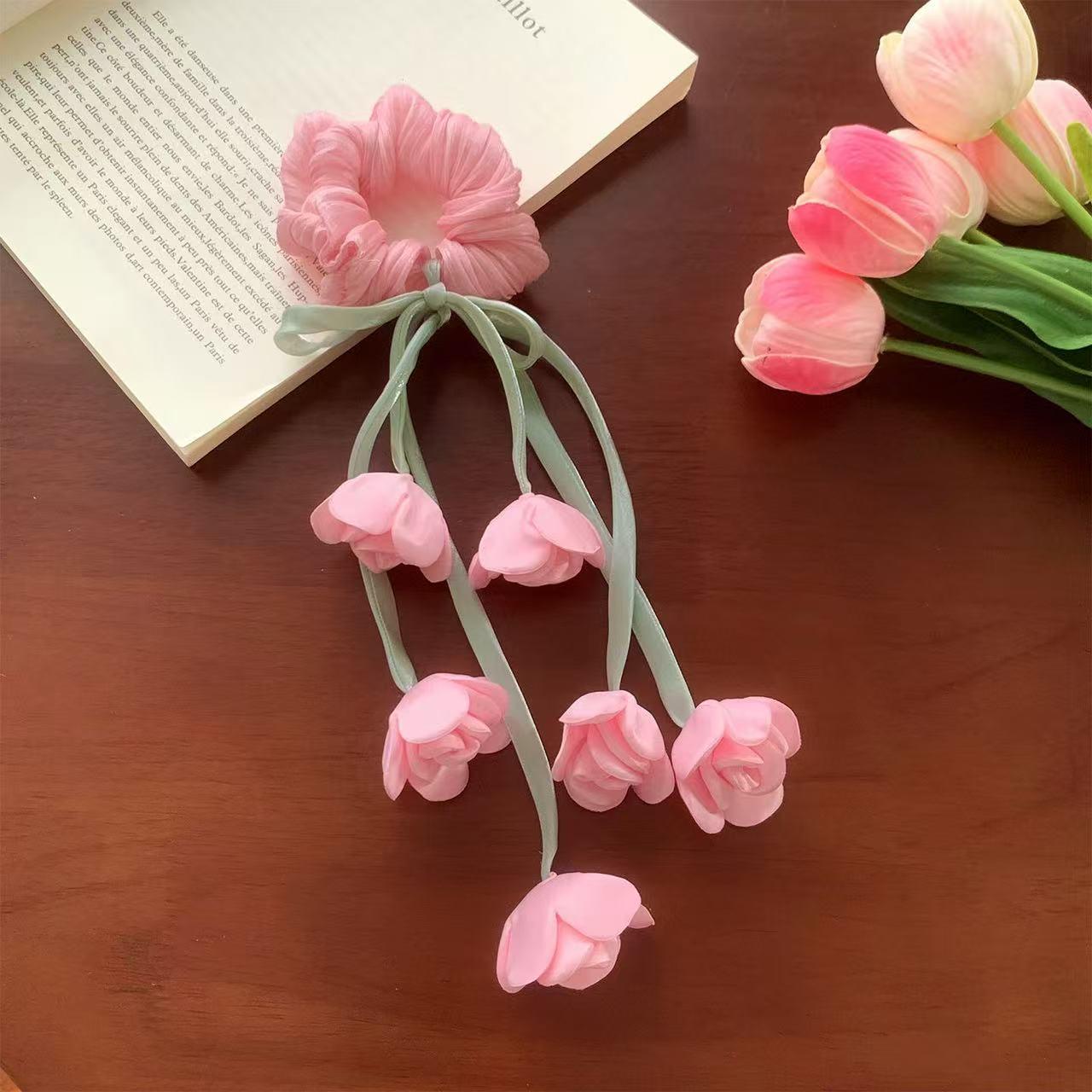 

Lily Flowers Fairy Tassel Hair Tie: Elegant Hair Accessory розовый