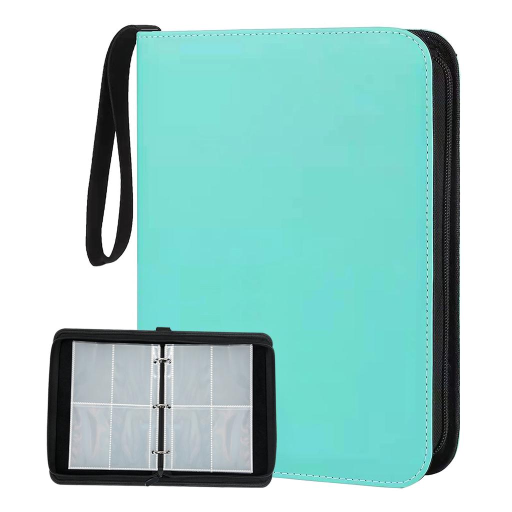 Leather Anime Trading Card Holder 4/6-Grid Game Card Collections Pack Baseball Card Storge Bag For Storage 400/900 Cards Holded