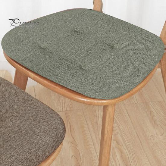 Stolsdyna med halkskyddsrem Förtjockad svampstoppning Mjuk elastisk hästhovform Stolkudde Hem Kök Kontor Uteplats Sittdyna