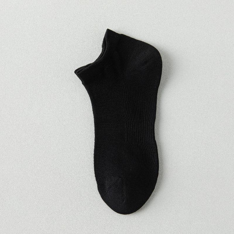 Pure Cotton Short Socks for Men - Thin Style, Odor-resistant, Sweat-absorbent and Antibacterial Boat-shaped Socks, Cotton Socks