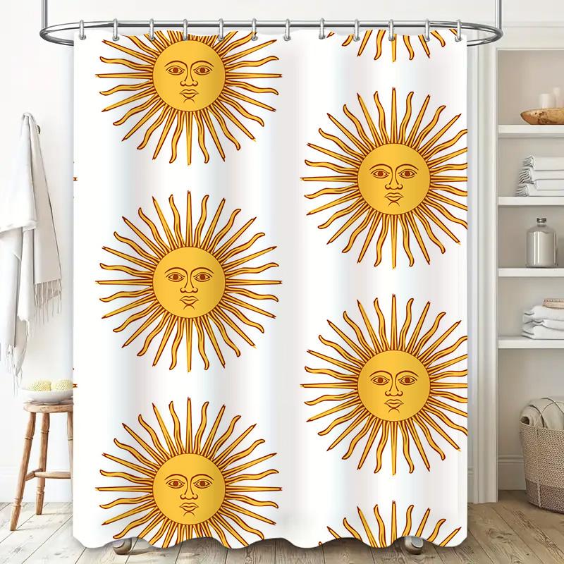 GAELuxury Blue Marble Shower Curtain Bath Decor Home Accessories