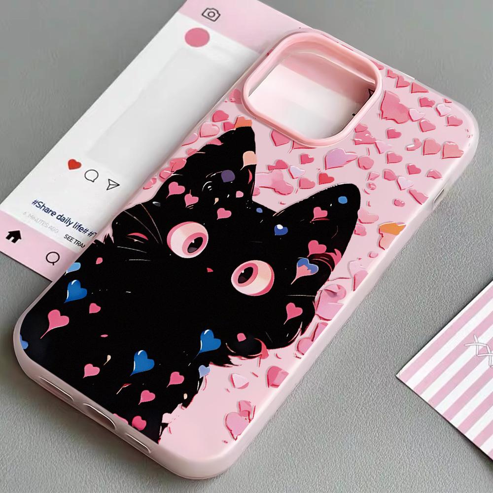 Malovaný kryt na telefon pro iPhone 15 11 13 14 pro 15 16 Pro Max 12 13 16 Pro Roztomilý Módní Vtipný Kryt na telefon se šňůrkou Nejnovější Doporučení Top prodeje