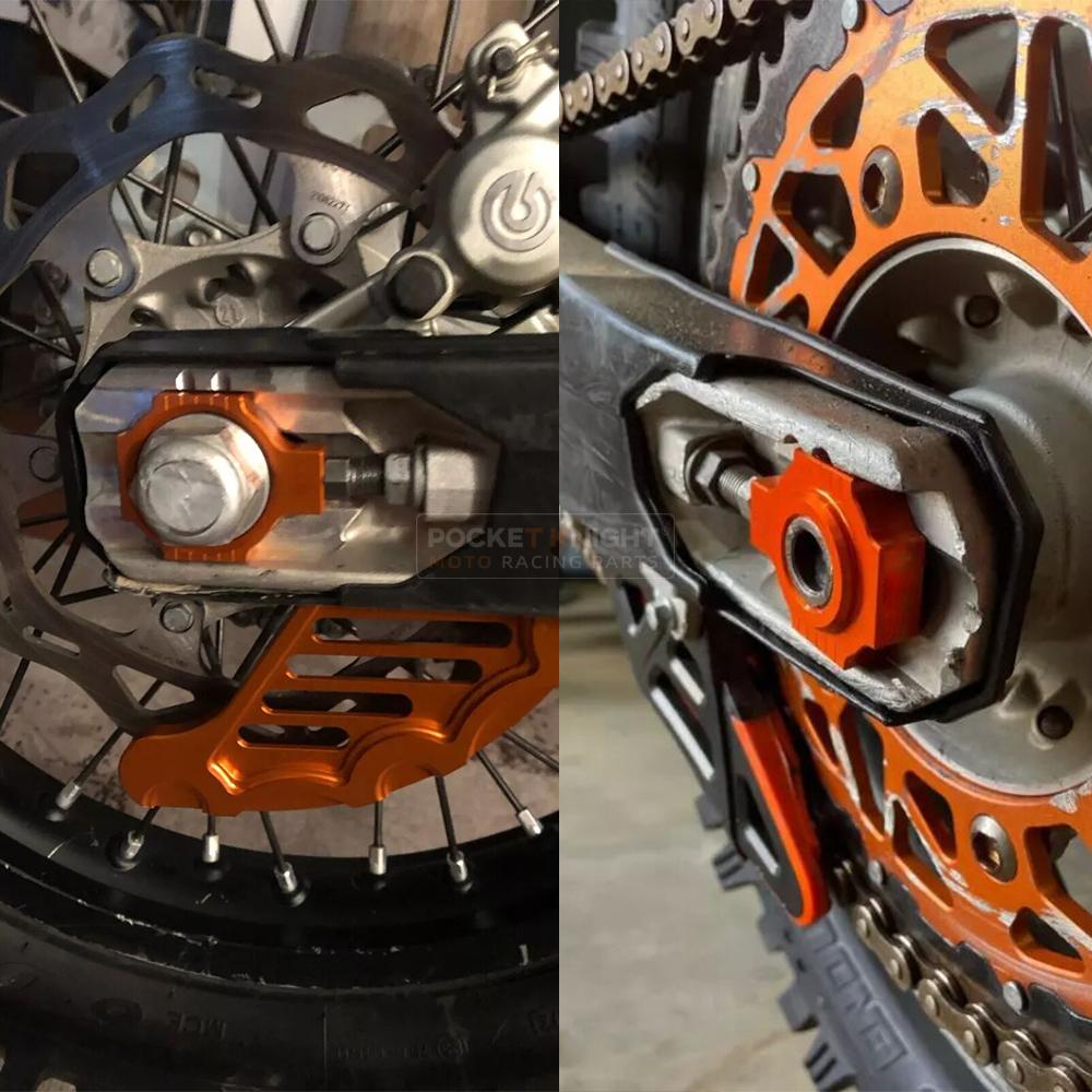 Ketting Adjuster Schuif voor Husaberg TE 125 250 300 FE 350 390 450 501 570 FC 250 TC 85 TX125 Motorfiets Achteras Regulator Blok
