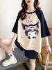 Plus Size Women's Loose Short Sleeve Cartoon T-Shirt - Korean Style Summer Top