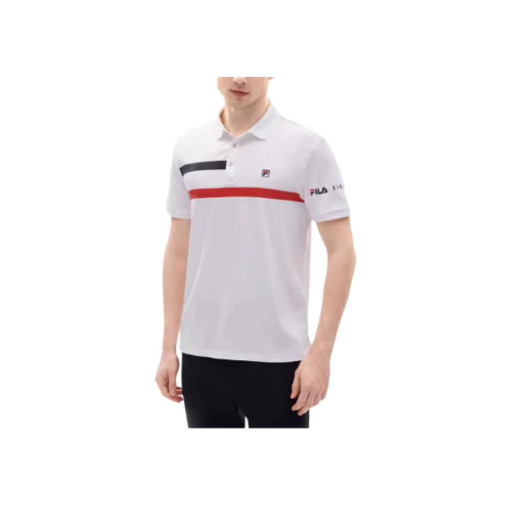New FILA Polo Shirt Men's Standard White F11M231114F-WT