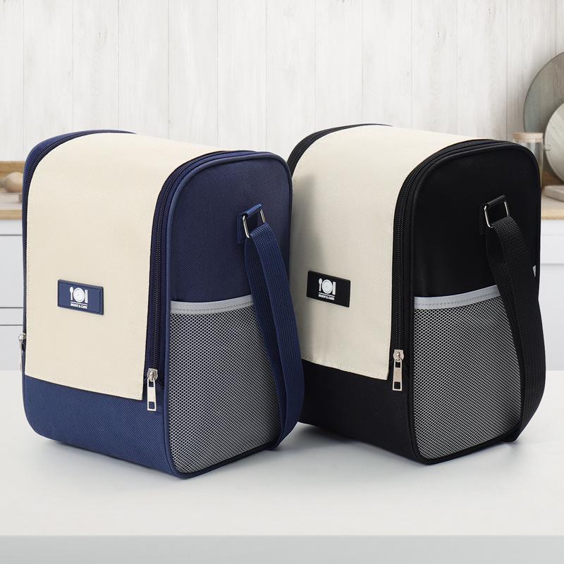 Large Insulated Bento Bag with Wide Opening for Students and Work