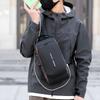 Men's Anti-Theft Chest Sling Bag Durable Oxford Fabric Motorcycle & Casual Sport Crossbody Bag Dual Zipper Compartments