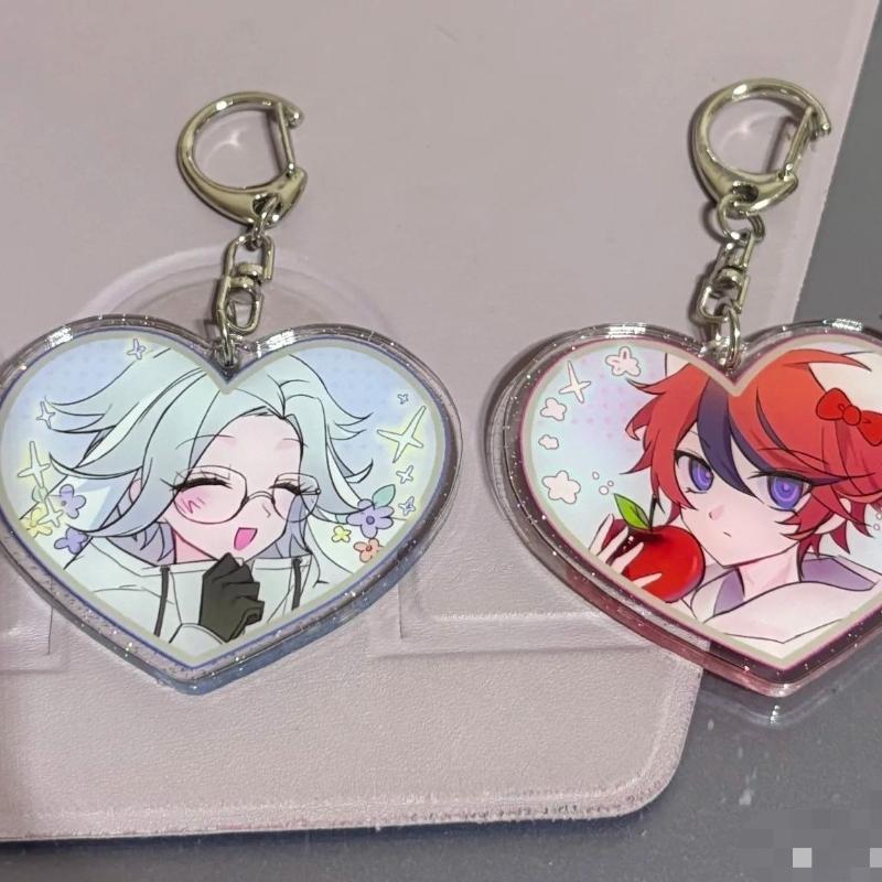 

Game The Hundred Line Last Defense Academy Sumino Takumi Aotuki Eito Cosplay Keychain Acrylic Pendant Keyring Accessories Gift бежевий