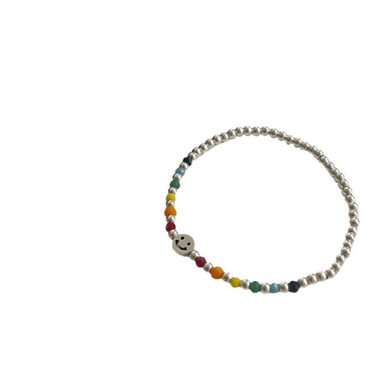 Cute Rainbow Smiley Face Bracelet Simple Fashion For Women Friendship Jewelry