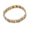 Magnetic Therapy Bracelet Pain Relief Circulation Improve Fashionable Magnet Bracelets Golden
