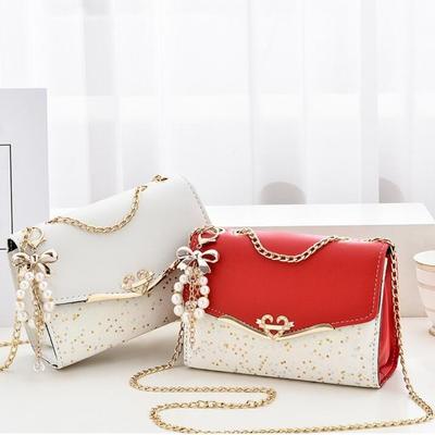 Korean Version Bag Women Lightweight Shoulder Crossbody Bag Fashionable Small Fragrance Style Multi-layer Chain Small Square Bag