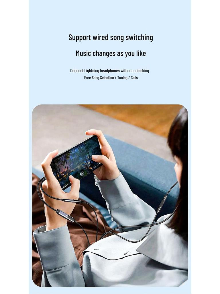 2-in-1 Type-C Charging & Calling Adapter: Multifunctional Sound Card & Audio Cable for Live Streaming