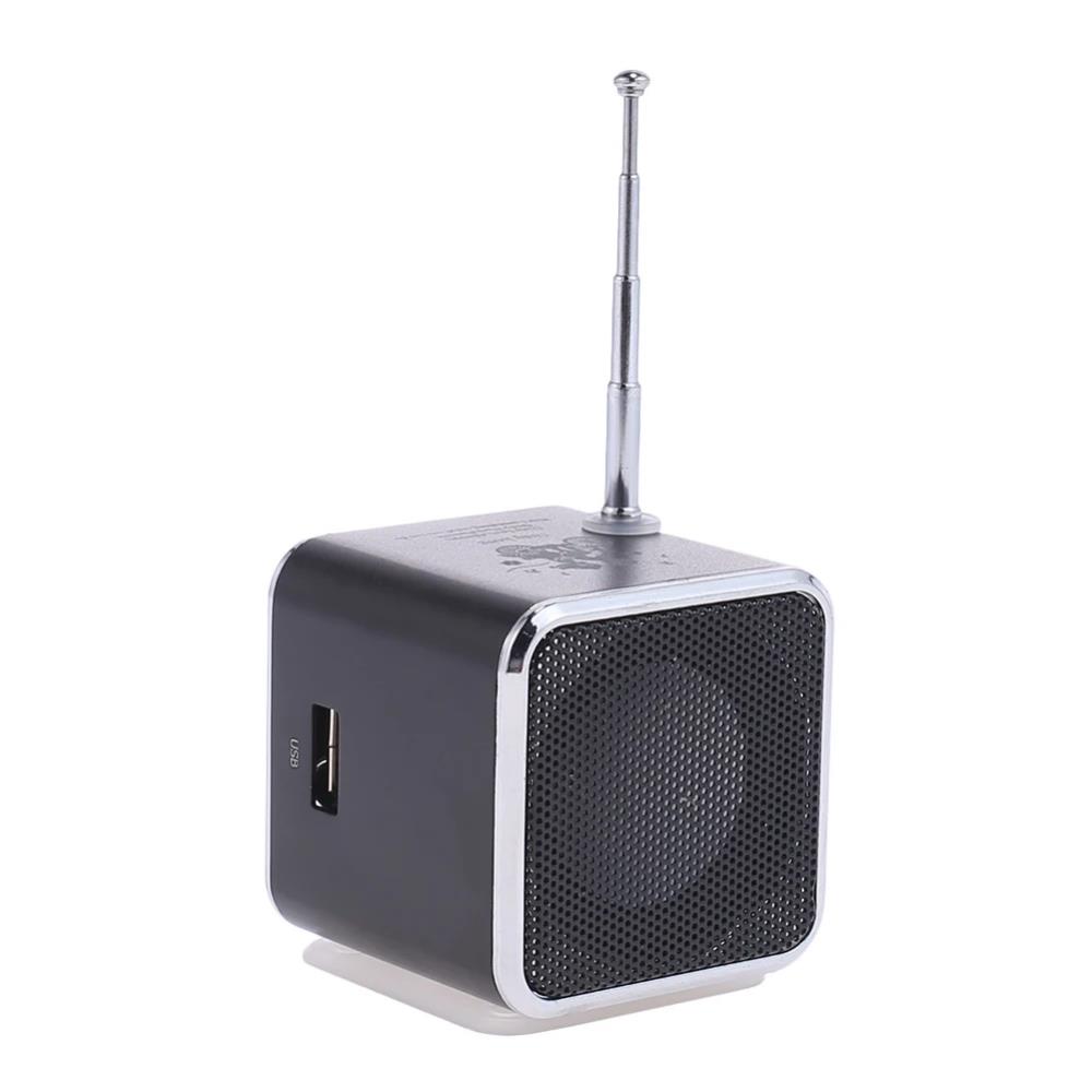 TD-V26 Portable Mini FM Radio Micro Treble Bluetooth Portable Voice For Computer Mobile Phone MP3 Music Support Micro TF SD Card