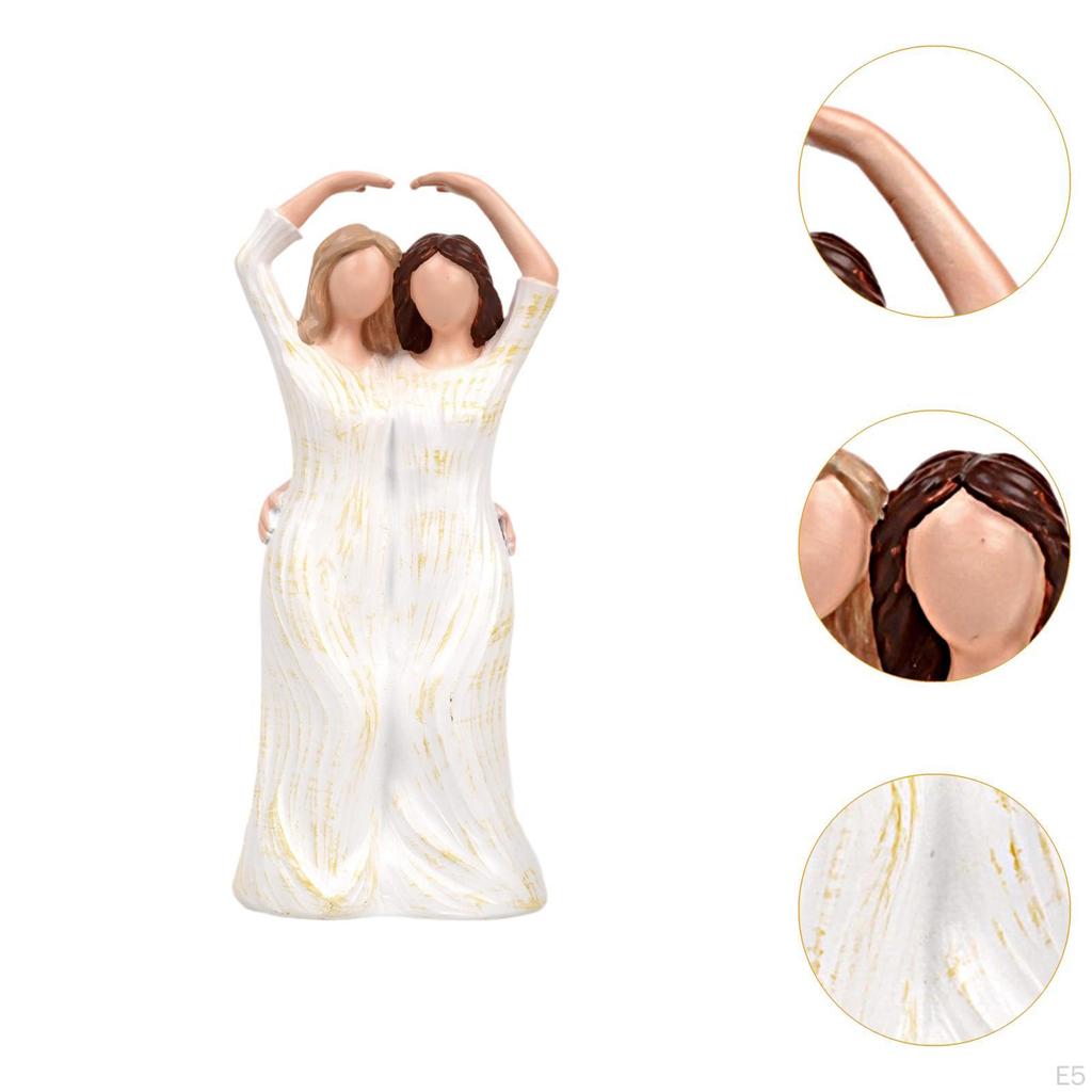 Figure Sculpture Decorative Figurine Collectible Resin Modern Statue Desktop Ornament for Desk