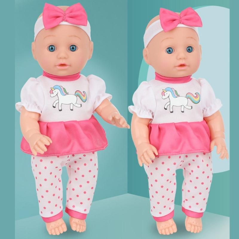 30cm Soft Vinyls Reborns Figurine Toy For Preschool with Life Like Design Imaginative Play Companion Doll for Toddler