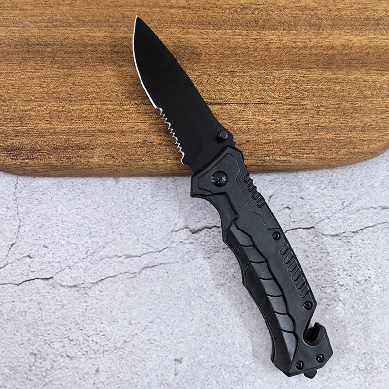 Mini Knife OutdoorOutdoor Camping Multipurpose ABS Stainless Steel Folding Emergency Survival