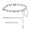 Butterfly Metal Waist Chain Women Y2K Retro Versatile Silver Color Waist Chain Dress Short Skirt Gothic Chain Fashion Accessory