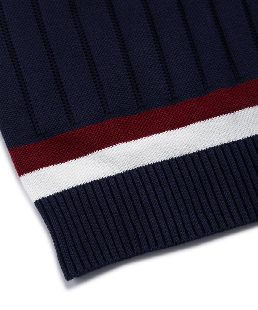 Brooks Brothers Tennis V-Neck Vest (Navy) (Bbwvmf8475Qes)