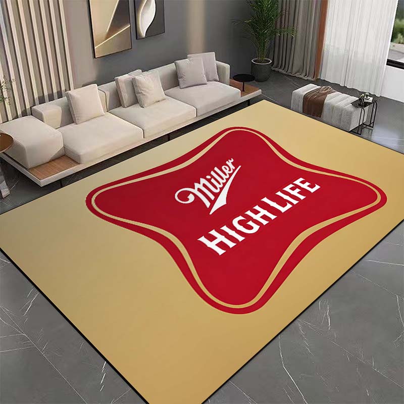 15 Size Genuine Draft M-Miller Pattern Rug Bedroom Living Room Bathroom Mat Creative Door Mat Area Rug Beer Bar Decor Carpets