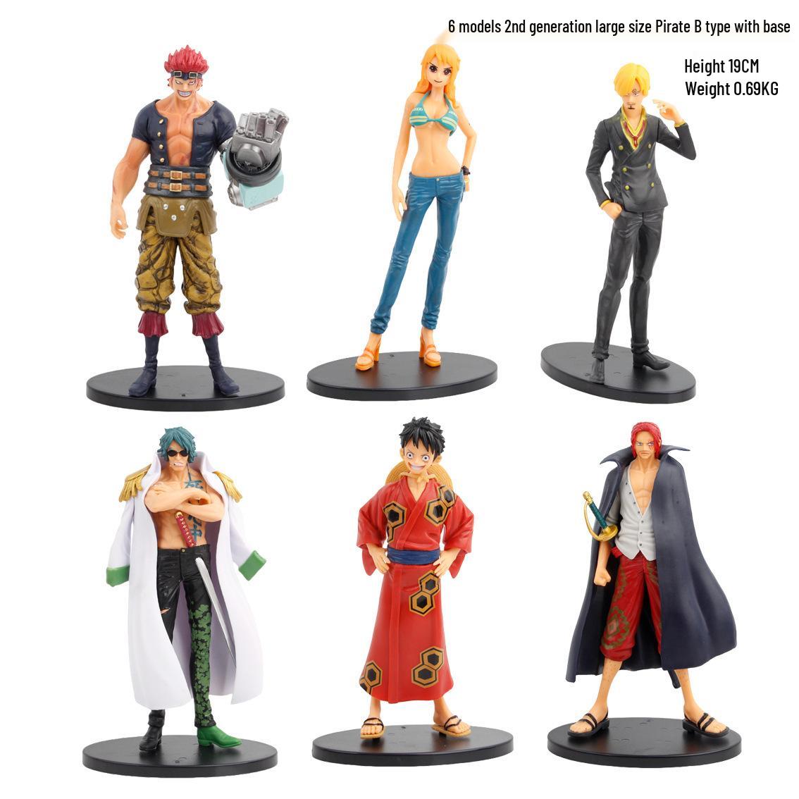 One Piece Live-Action Figures: Luffy, Zoro, Ace, Sanji, Law, Nami