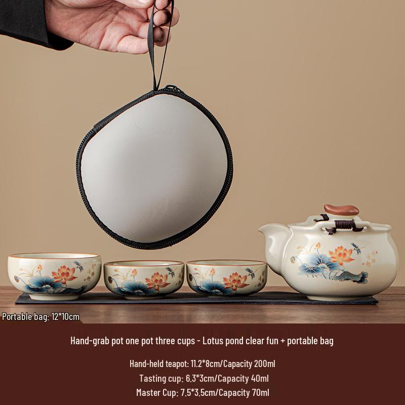 Ru Kiln Portable Tea Set 1