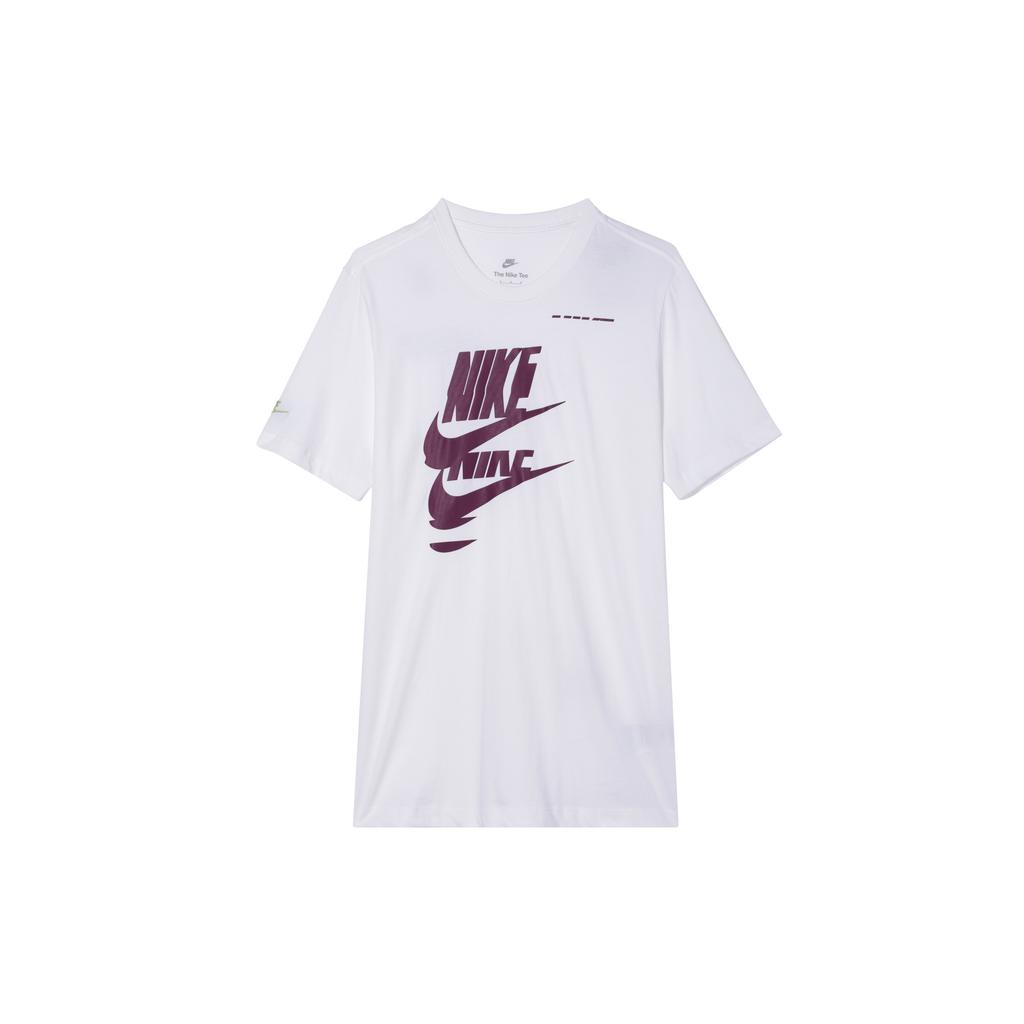 Nike T Shirts Men's White Crew Neck Moderate DM6378-100