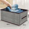 Cationic Fabric Foldable Storage Drawer Box with Steel Frame