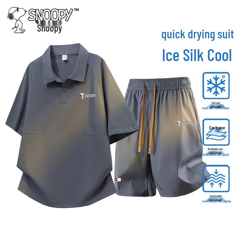 Snoopy Men s Summer Casual Outfit Set L