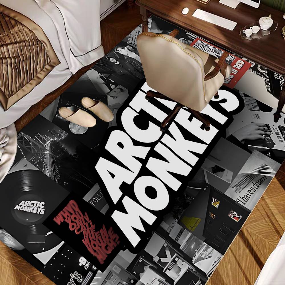 Vintage A-Arctic M-Monkeys Rock Band Room Mats Cheaper Anti-slip Modern Living Room Balcony Printed Welcome Rug