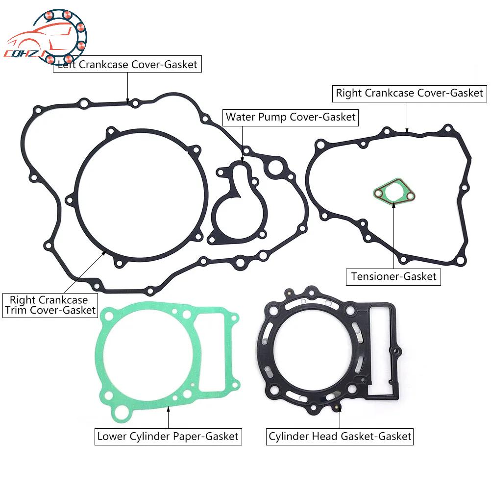 CQHZJ NC250 NC450 Motorcycle Cylinder Complete Gasket Kit Top Bottom Full Engine Pad Seals Set For ZONGSHEN Engine