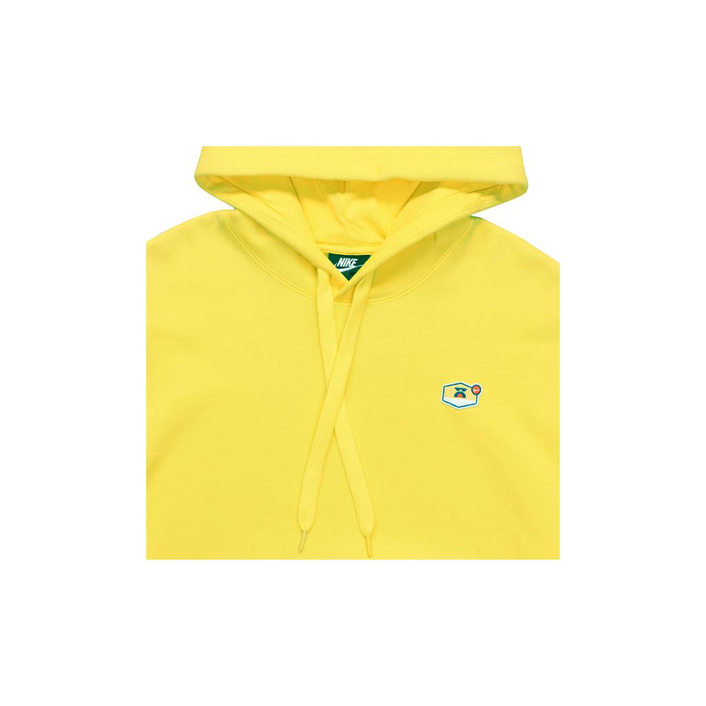 Nike Airmoji Embroidered Fleece Hoodie Men Tops Opti-Yellow CU4259-731