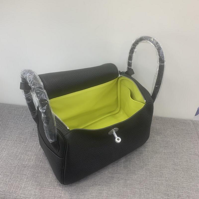 2026 New Top Layer Cowhide TC 26 Medium Lindi Bag Safi Line Color Blocked Genuine Leather Medicine Women's