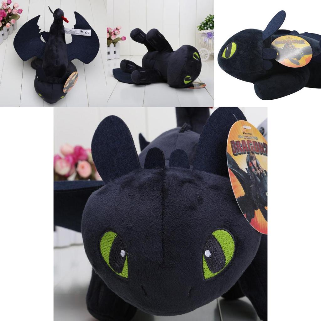 Adorable Toothless Night Fury Stuffed Animal Plush Toy From
