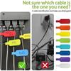 5-50Pcs Nylon Charging Data Cable Labels Strap Hook Loop Writable Wire Label For Electrical Line Organize Cord Office Cable Winder