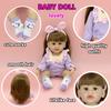 Kawaii Reborn Baby Girl Dolls Lifelike Face Fashion Clothes Companied Doll Birthday Christmas Gift Educational Toy 12inch Kid Friendly Entertaining
