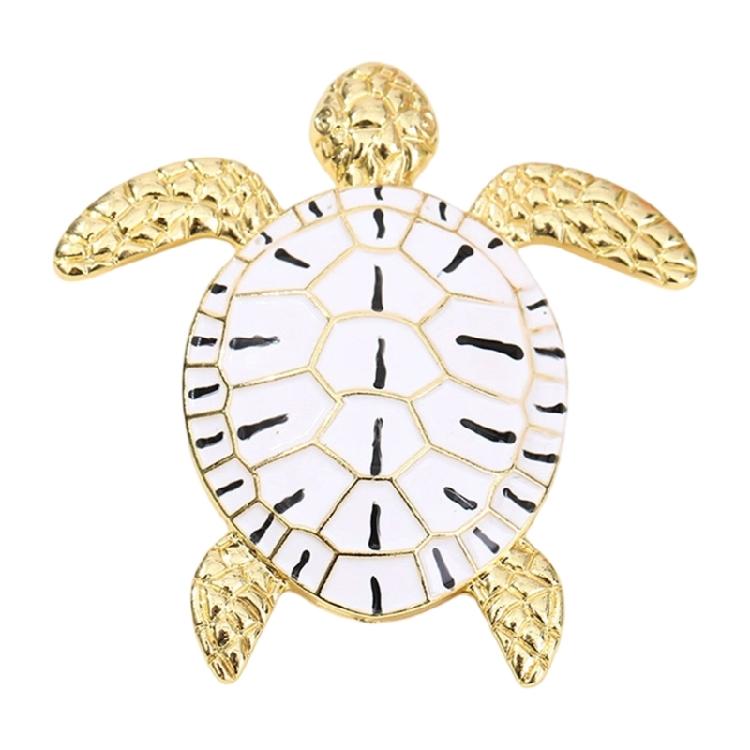 Unique Tortoise Design Brooch Lightweight Alloy Jewelry Lapel Pin For Business Outfit Birthday Gift
