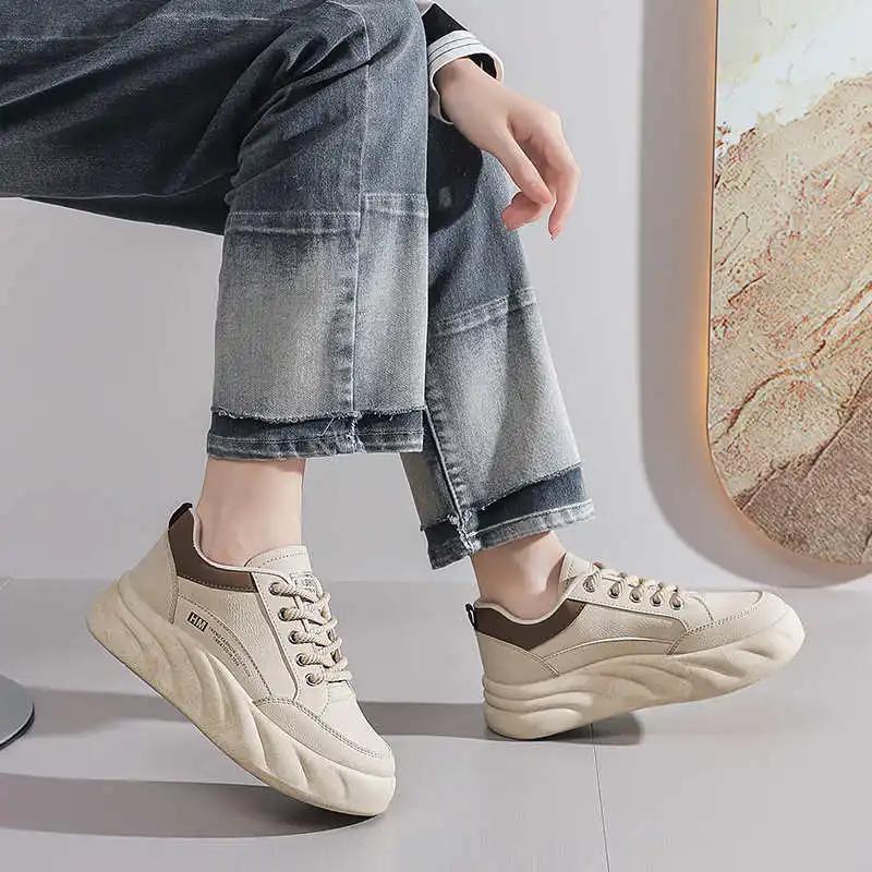 Brown Autumn-spring Size 42 Women Shoes Vulcanize Sneachers Donna Pink Women Sneakers Sports Best Selling Loafersy Sneekers
