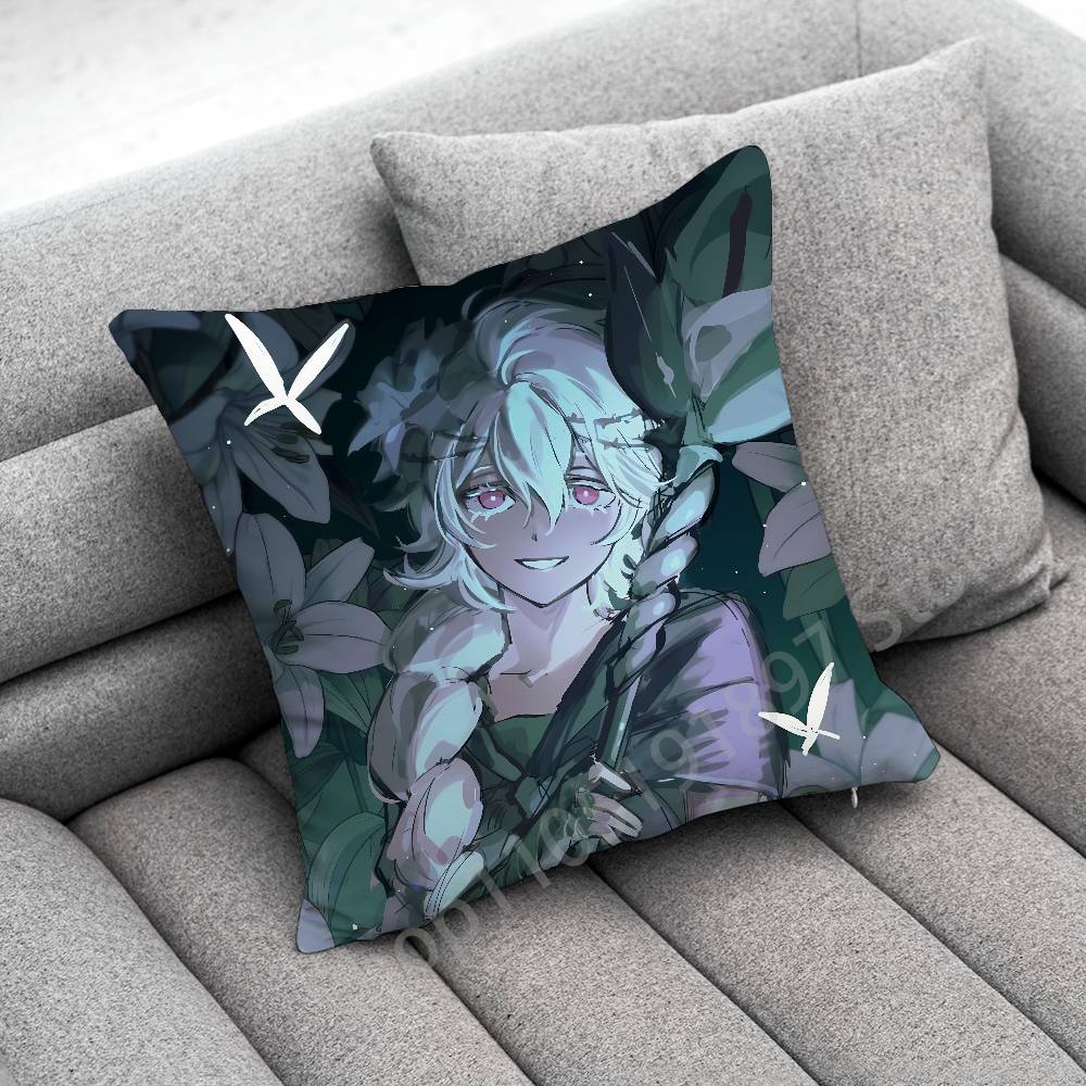 White lily C-Cookie Run Kingdom Throw Pillow Case For 30x30cm 40x40cm 45x45cm 50x50cm 55x55cm Square Sofa Pillowcase Shell
