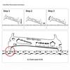 1Pcs Road Bike Bolt Measurement Wear Gauge Tool Portable 6-In-1 Bicycle Chain Gauge New Design Multitool