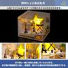 Dollhouse with Japanese Handmade Miniature Miniature Furniture Wooden Dustproof Display Cover [MuMuBoo] Instructions, Beginner's Kit, Kit, DIY, [LED